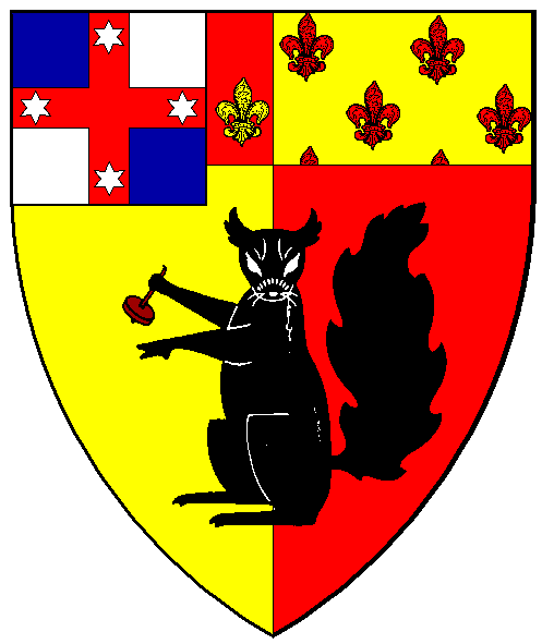 The arms of Madelaine de Bourgogne